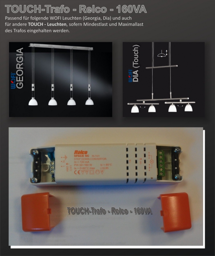 Produktbild - TOUCH-Trafo - Relco - 160VA