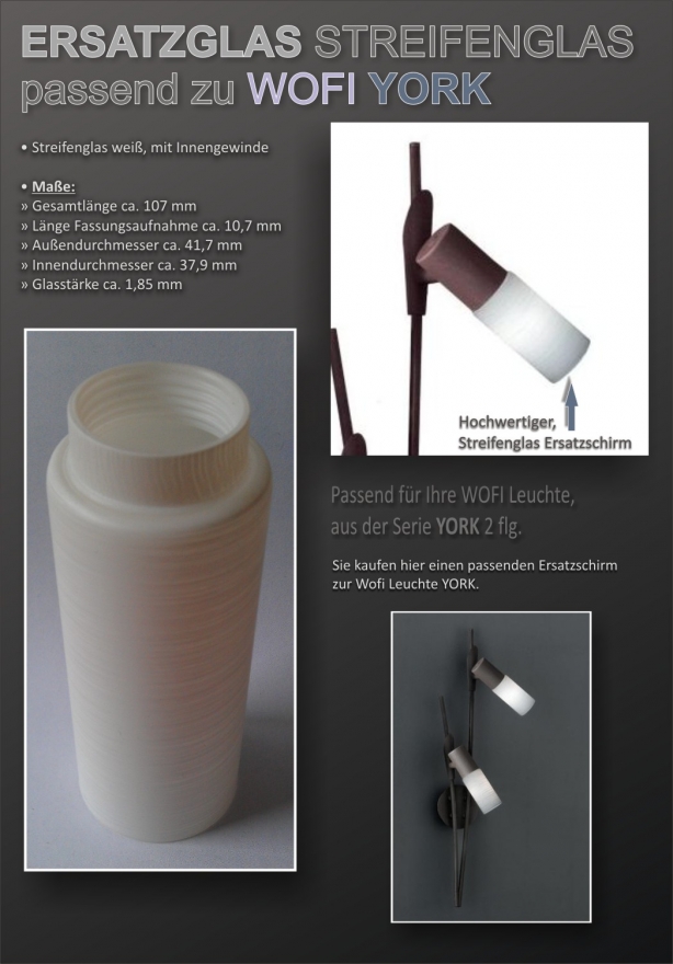 Verkaufsvorlage Produktbild | Streifenglas fr York Rostfarbig | 4255.02.09.0007