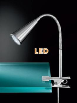 LED Klemmspot ARCOS 1xGU10 1W nickel-matt 286601640000