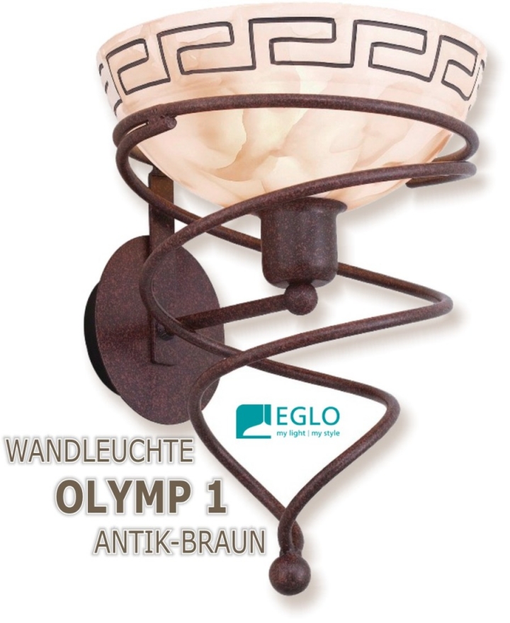 EGLO Wandleuchte OLYMP 1 | antik-braun | 13321