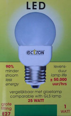 LED Leuchtmittel ECTRON compact 1 Watt