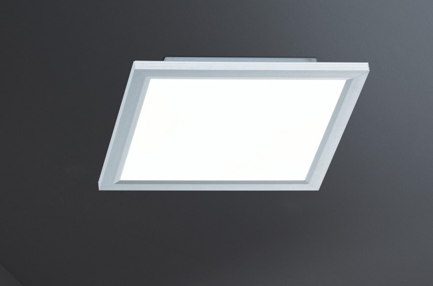 Wofi LIV LED Deckenleuchte Leuchte 1-flammig 30 x 30 cm Silber mit Farbtemperaturwechsler von 2800K-6800K und Fernbedienung Deckenleuchten | 9693.01.70.5300