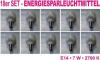 10er Pack -Energiesparleuchtmittel | E14 - 2700K - 7 Watt