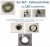 3er LED SET - Einbauleuchten - 3x 52er SMD LED  inklusive