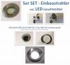 5er LED SET - Einbauleuchten - 5x 52er SMD LED  inklusive